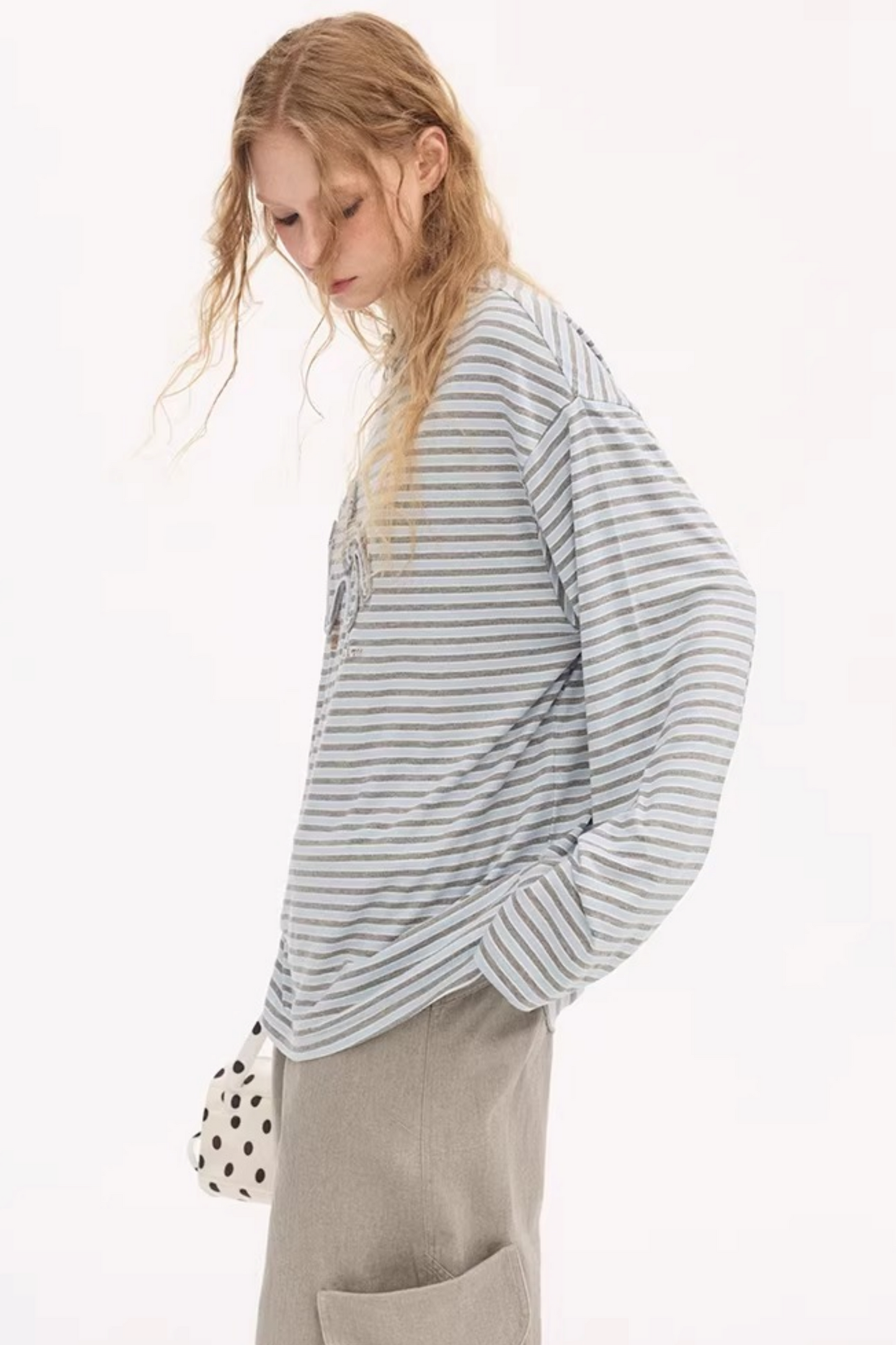 Pony Rope Embroidered Striped T-Shirt