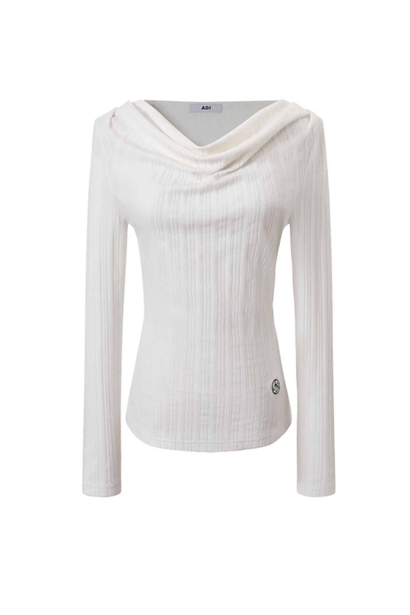 Long Sleeve Swing Neck Knit Top