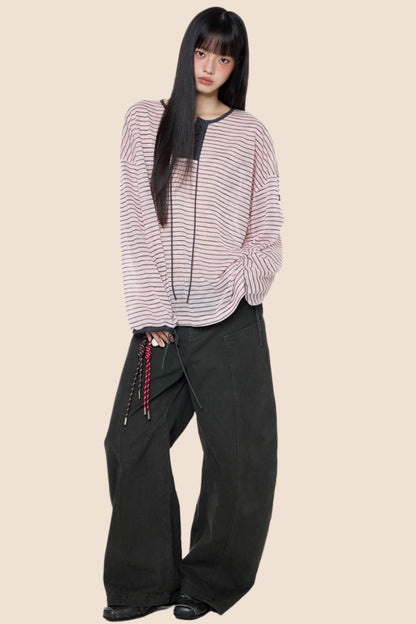 Summer Striped Long Sleeve T-Shirt