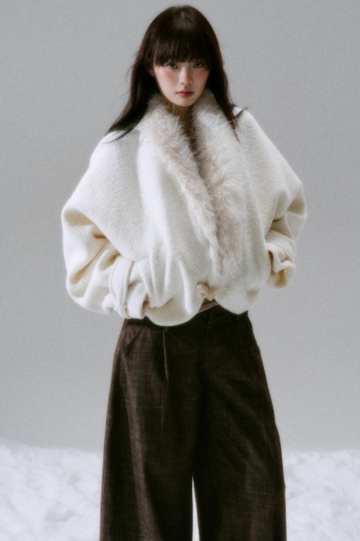 Lost Forest Woolen Cardigan Coat