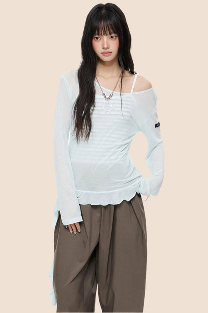 Sheer Summer Smock Top