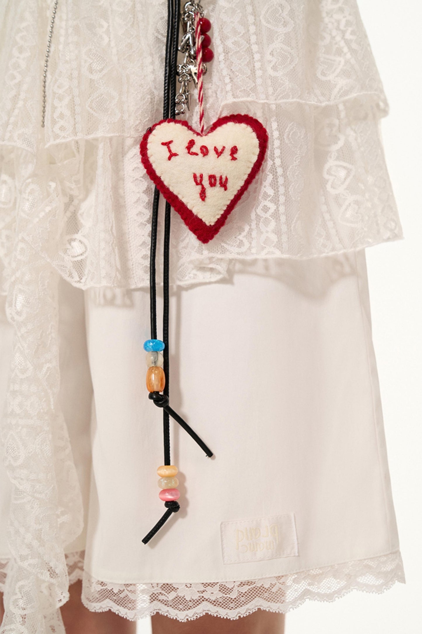 White Lace Layered Casual Shorts