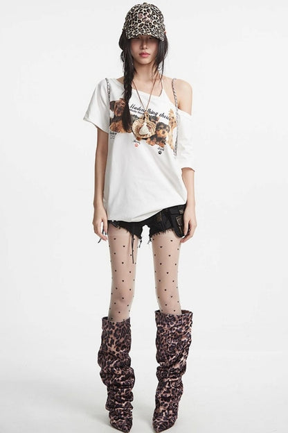 Slanted Shoulder Tee