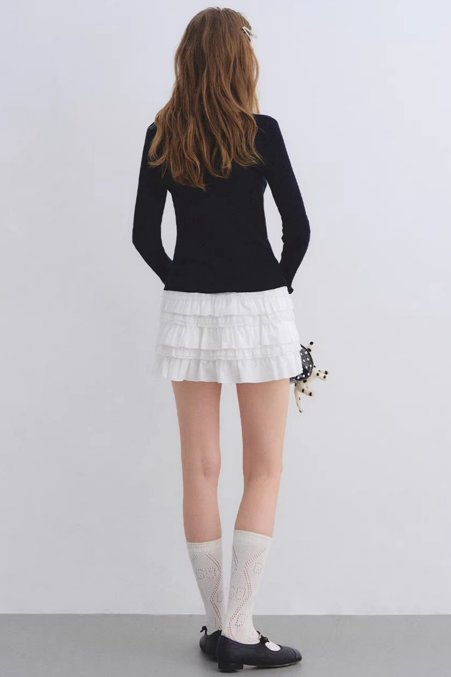 Layered Lace Patchwork Skirt