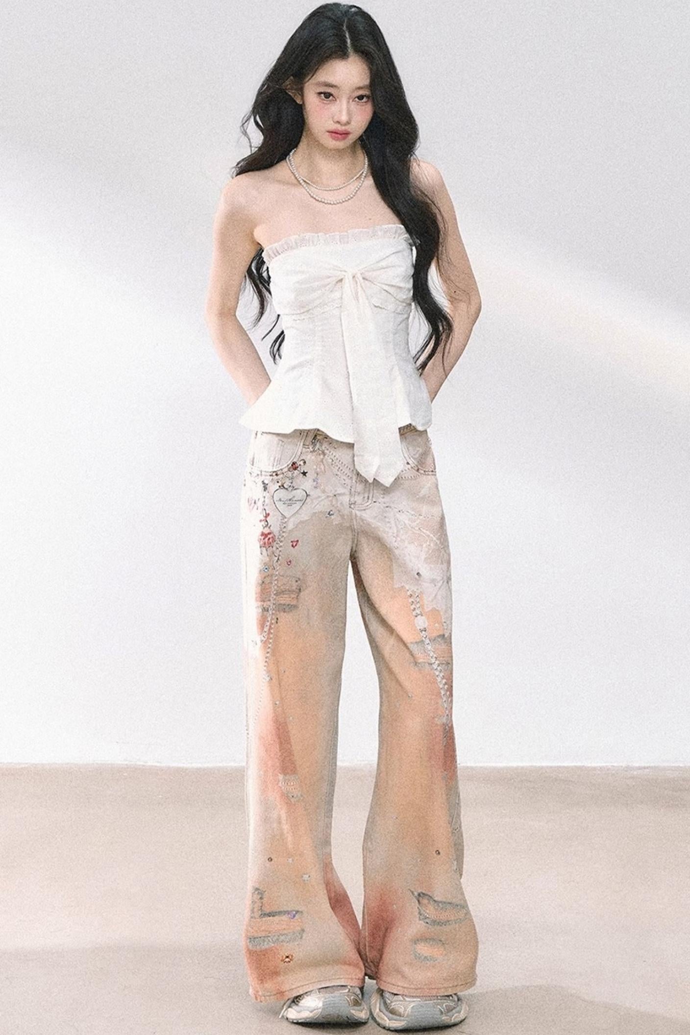 Eucalyptus White One-Shoulder Tank