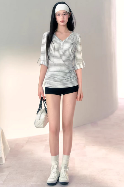 Snowflake Linen Blouse