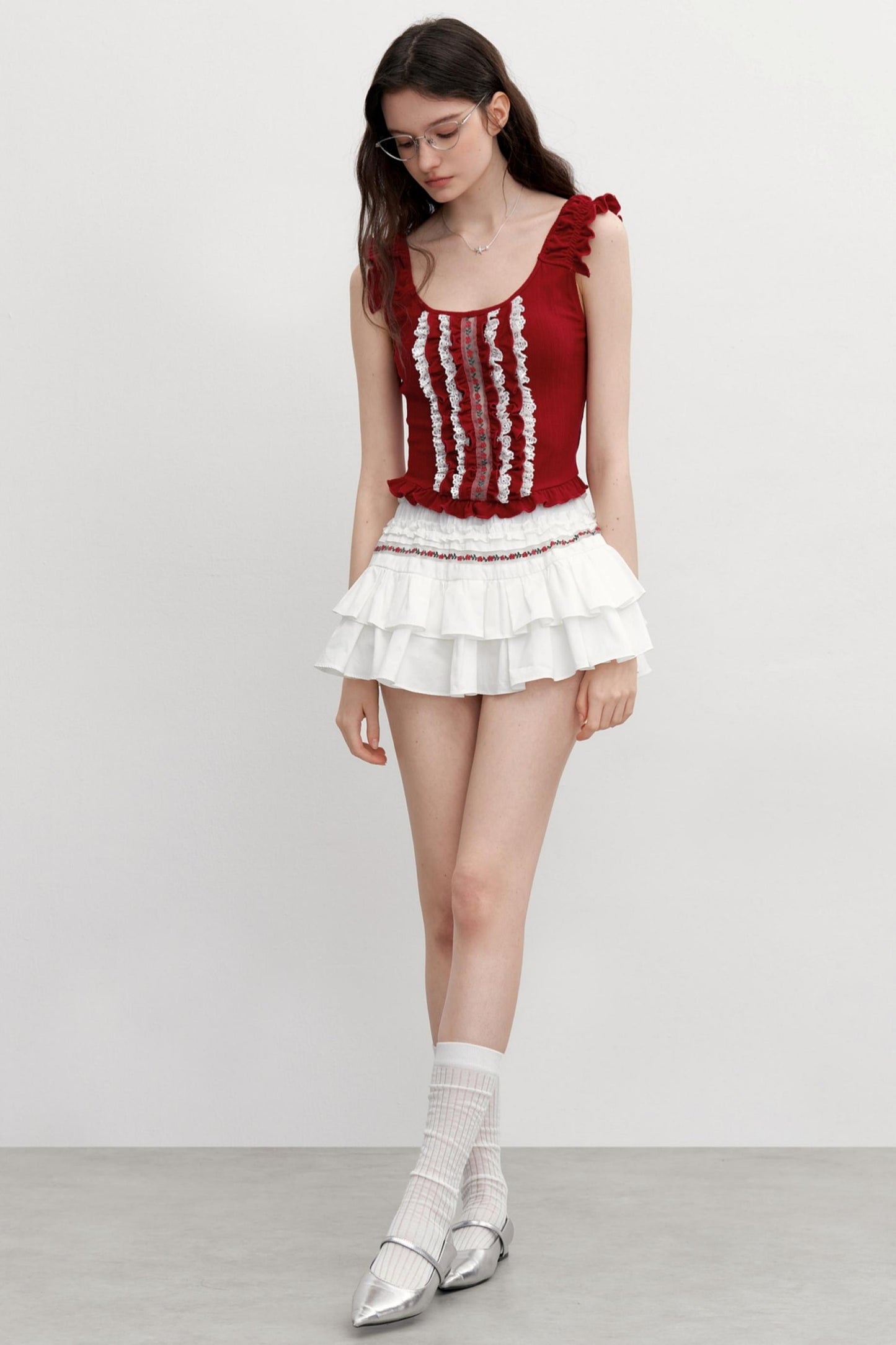 Vintage Embroidered Half Skirt