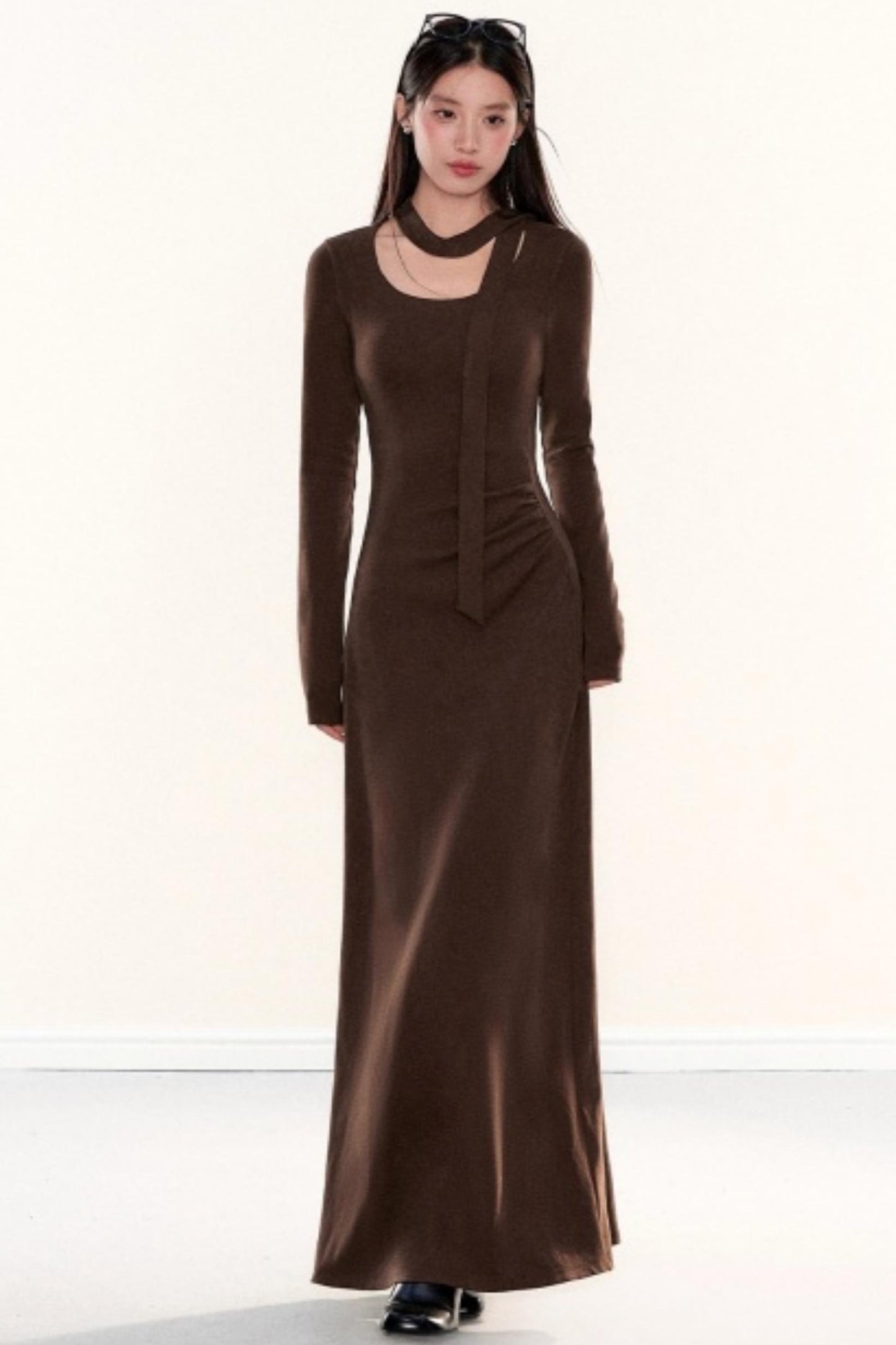 Knitted Ribbon Bodycon Slimming Dress