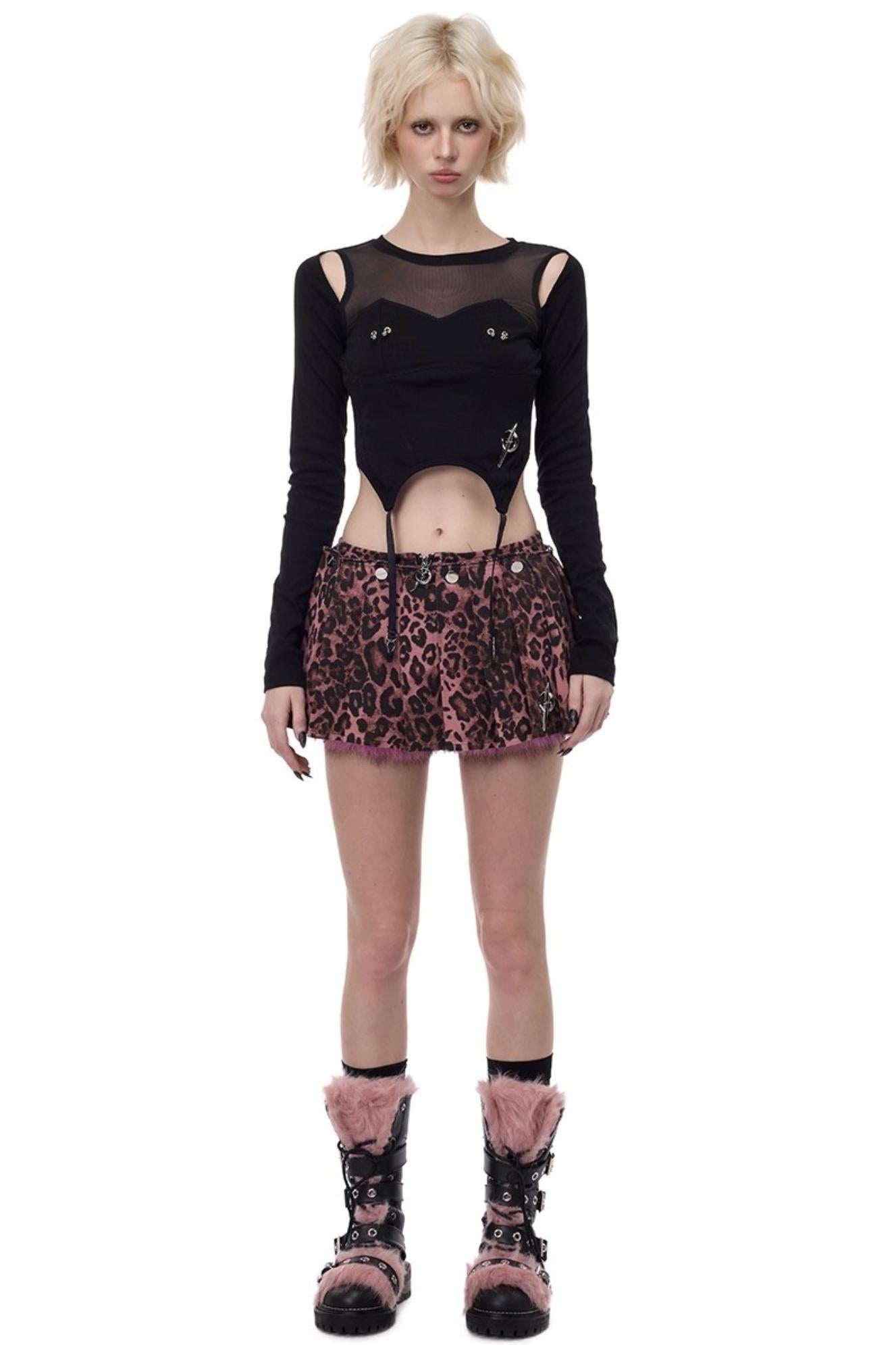 Electric Moon Mesh Top