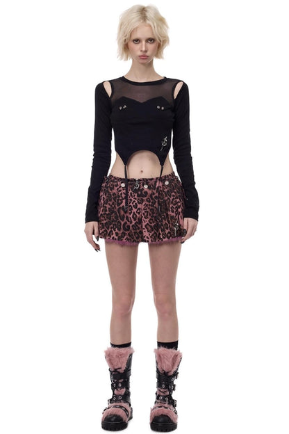 Electric Moon Mesh Top