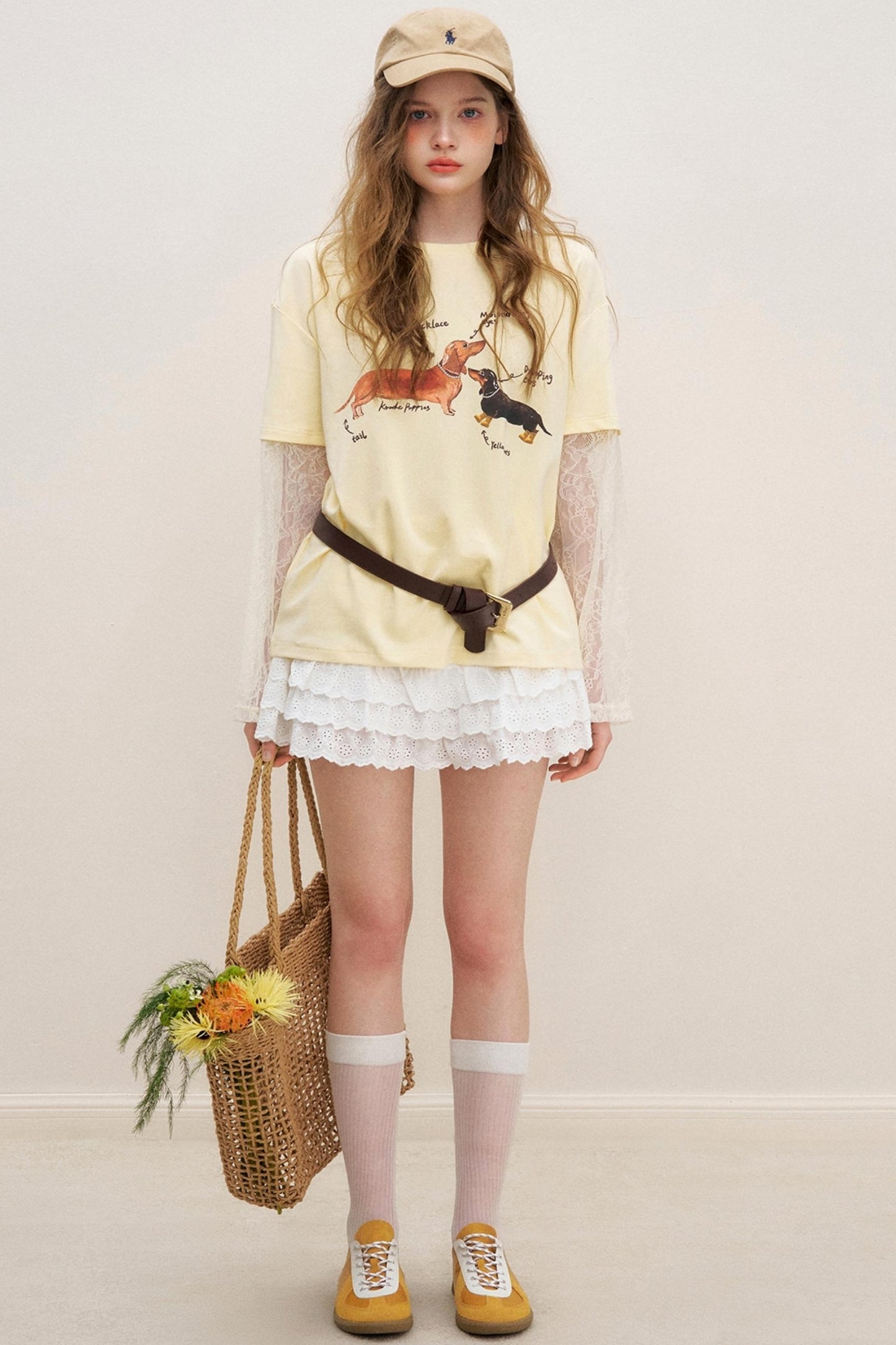 Floral Lace Cake Skirt