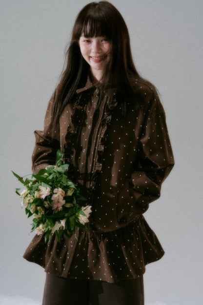 Polka Dot Twill Shirt