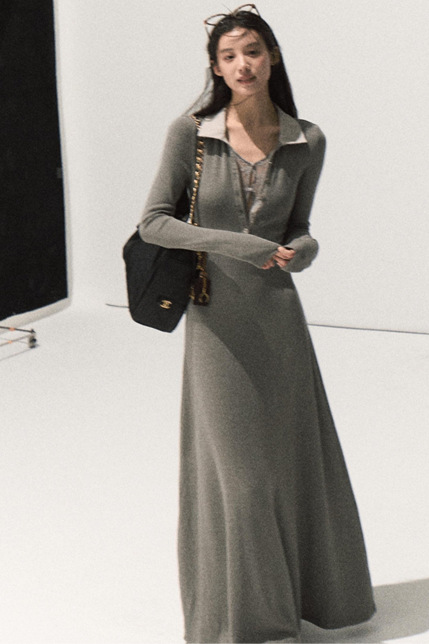 Smoke Cinched Waist Dress