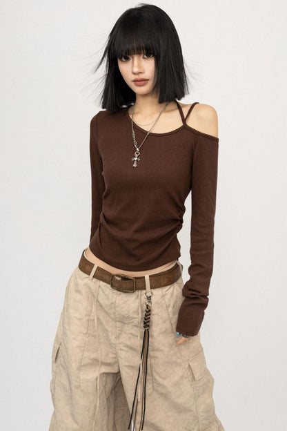 Autumn Spice Black Long Sleeve T-Shirt