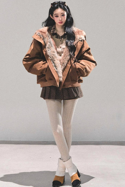 Hepburn-Style Quilted Winter Coat