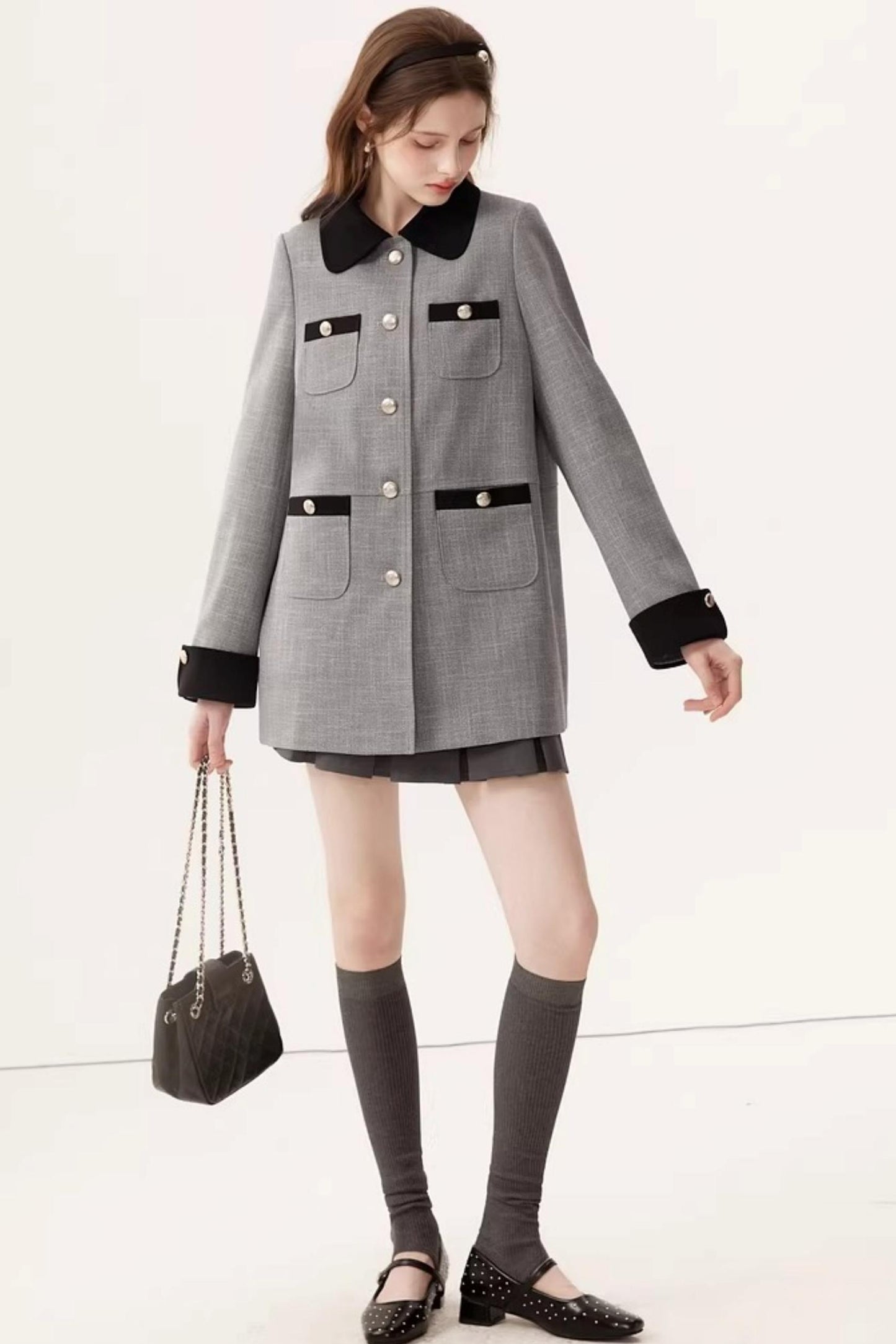 Elegant Color-Block Jacket