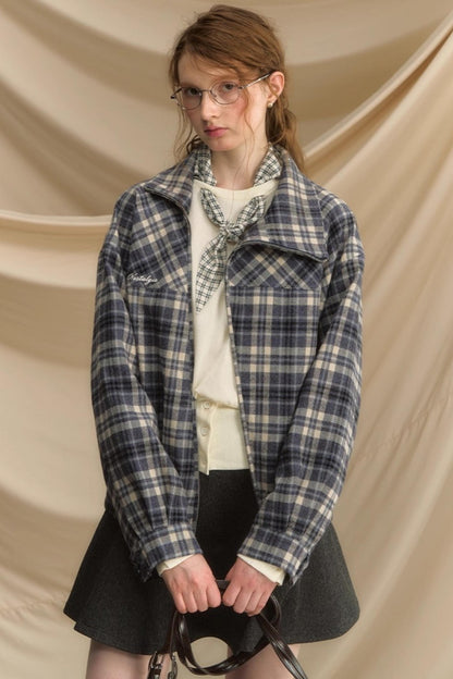 High Waist Gray  A-Line Skirt