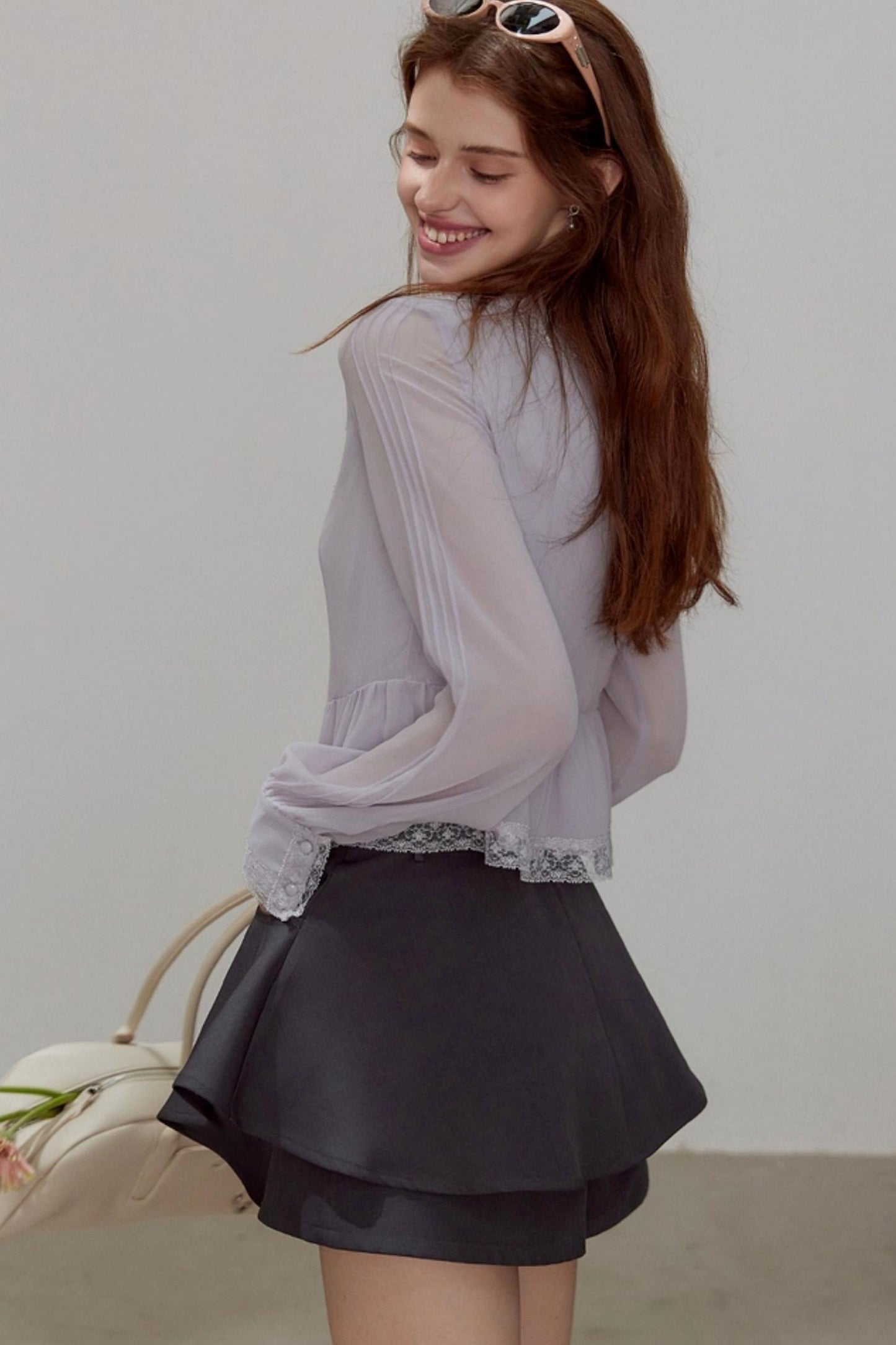 Chiffon Waist Shirt