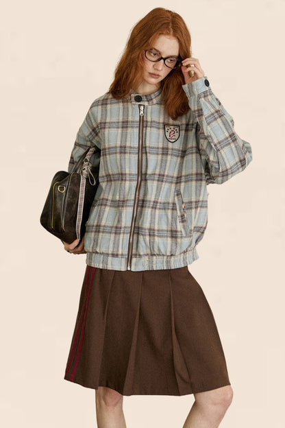 EZEK American Retro Hottie Slim Skirt Female Early Autumn Slim Pleated Skirt Short Skirt Modisch, lässig und vielseitig