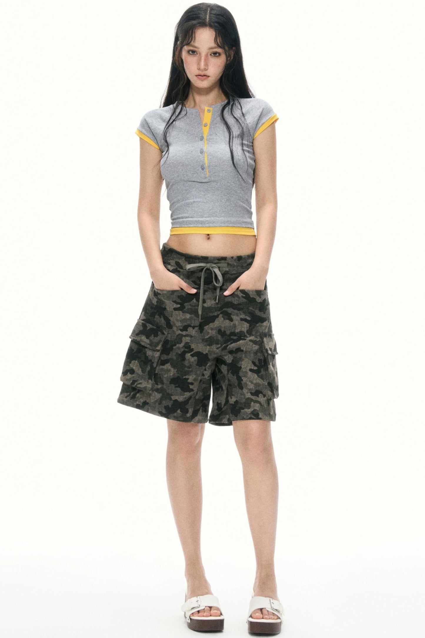 Dual-Fabric Summer T-Shirt