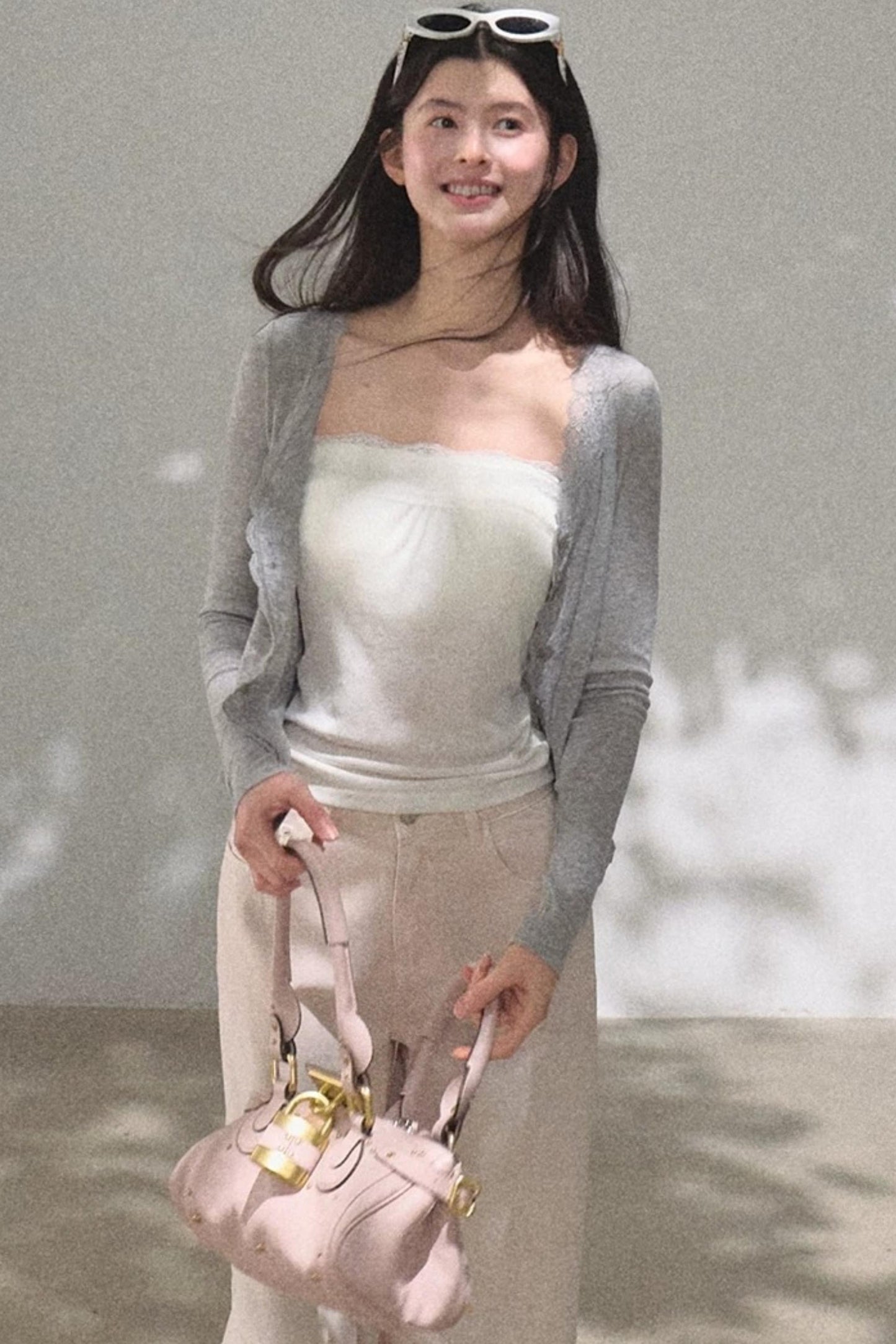Linen Lace Off-Shoulder Top