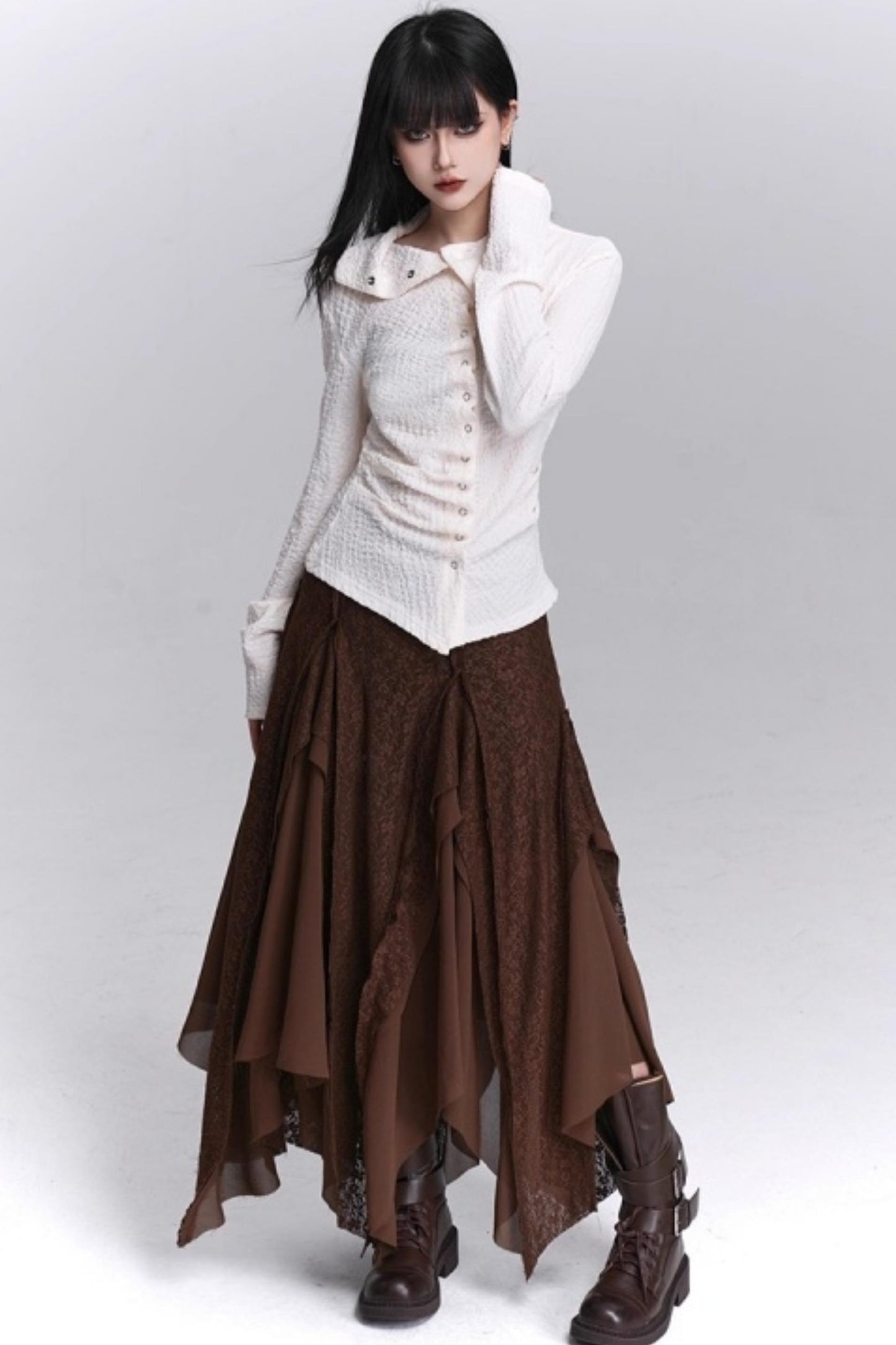 Ghostly Irregular Autumn Shirt