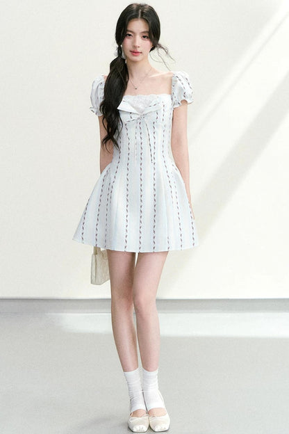 Lace Patchwork Floral Dress