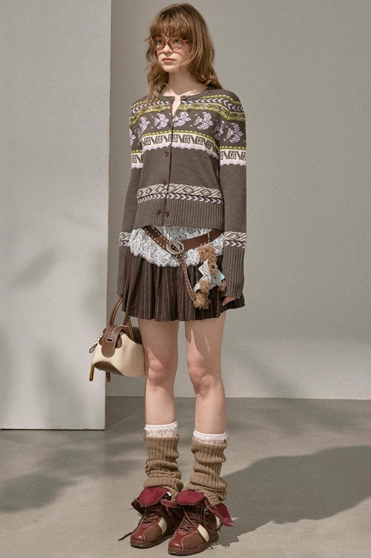 Flying Sparrow Button Knit Cardigan