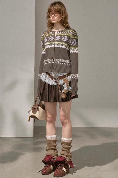 Flying Sparrow Button Knit Cardigan