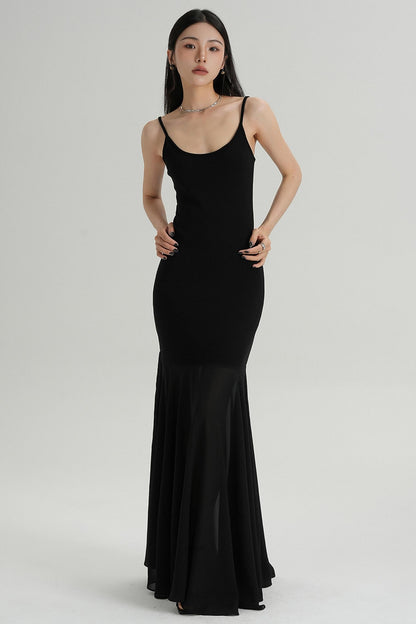 Summer Fishtail Halter Dress