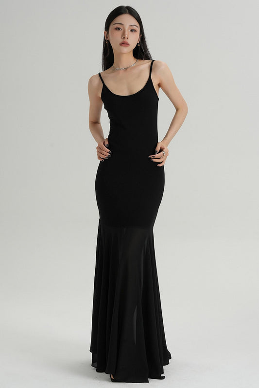 Summer Fishtail Halter Dress