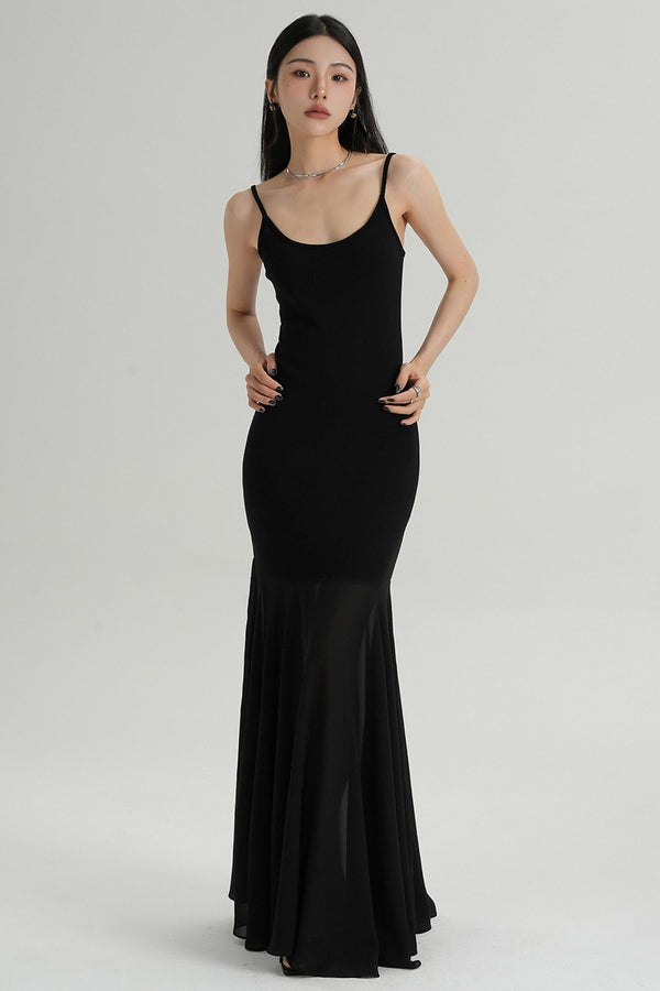 Summer Fishtail Halter Dress