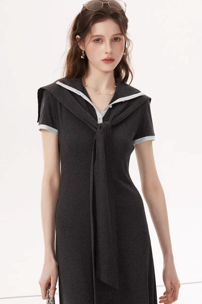 Lyocell Tencel V-Neck Dress