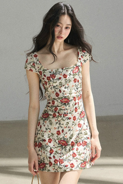 Rose Garden Floral Dress