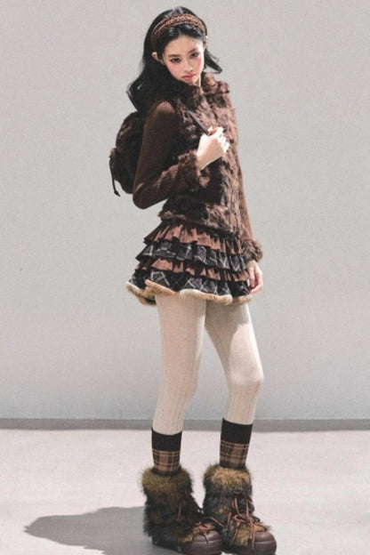 Leopard Print Silver Fox Jacket