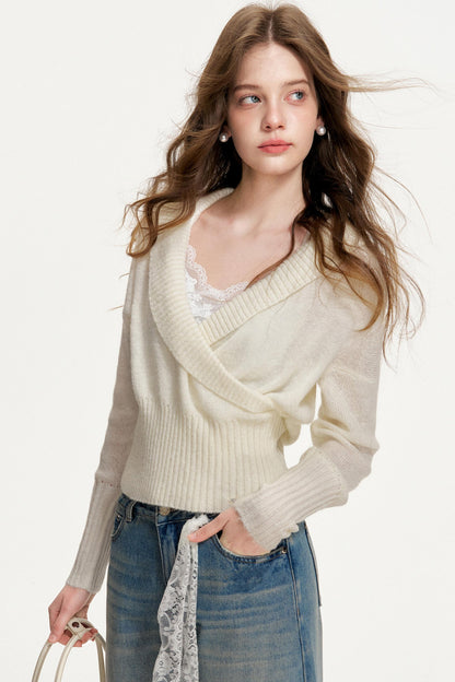 Romantic Encounter Wool Knit Sweater