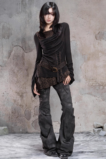 Vintage Patchwork Knitted Top