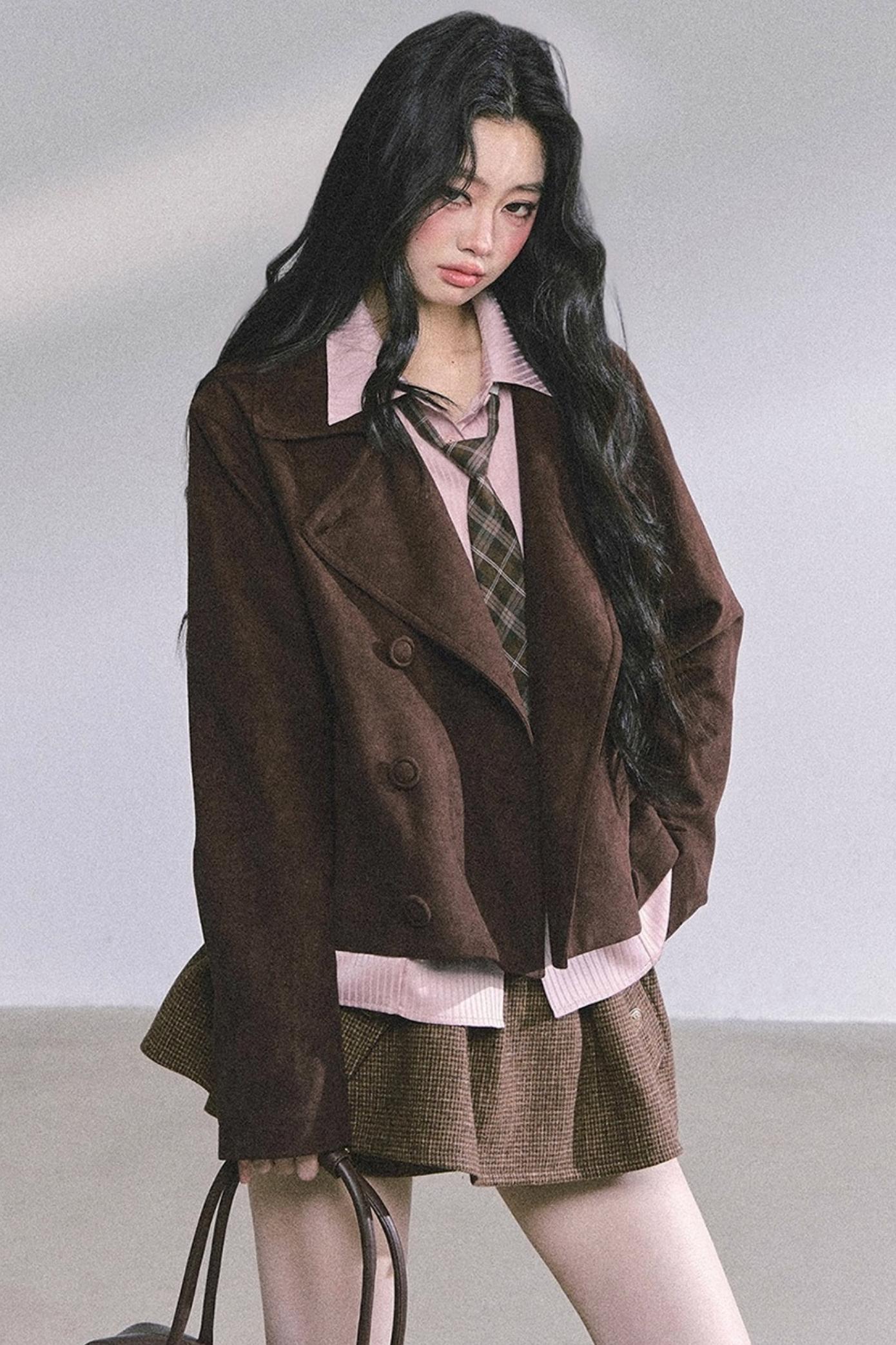 Autumn Collegiate Trench Coat
