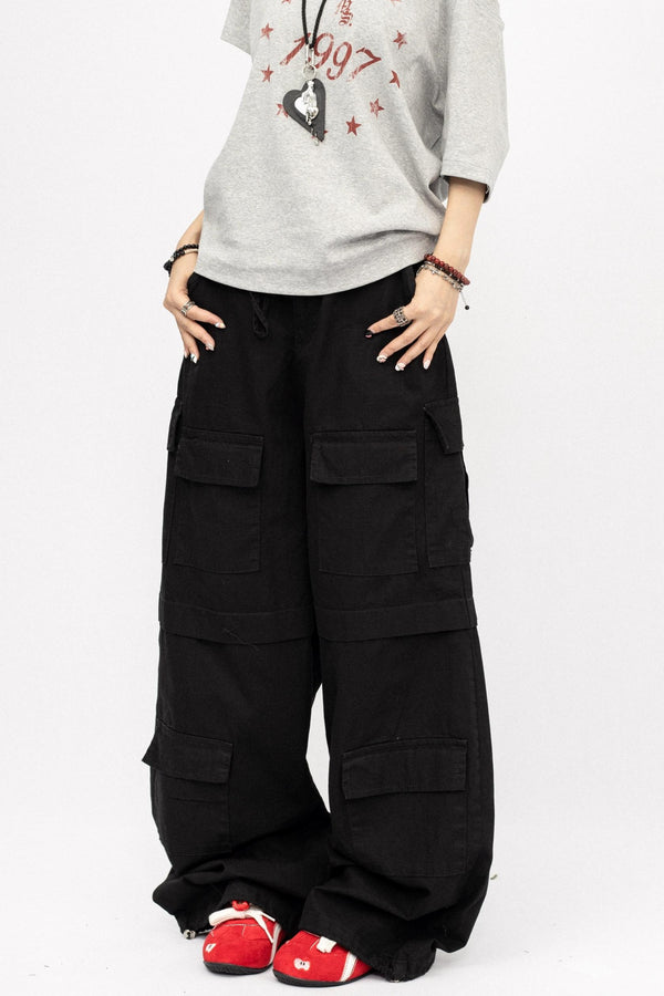 Retro Multi-Pocket Work Pants