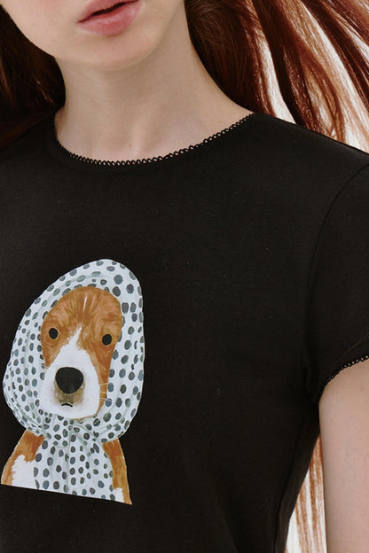 Polka Dot Puppy Tee
