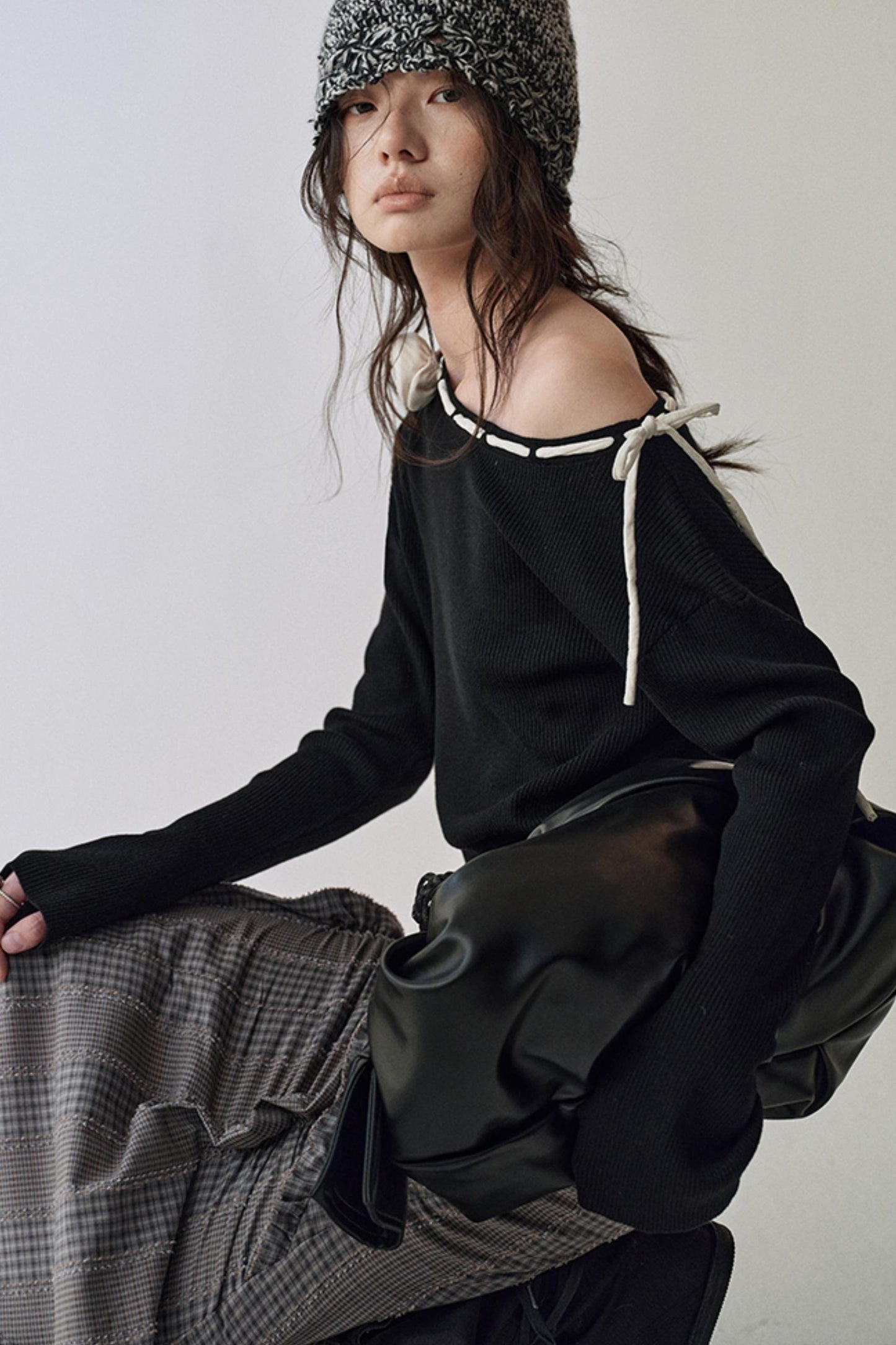 Rose Flower Knitted Top