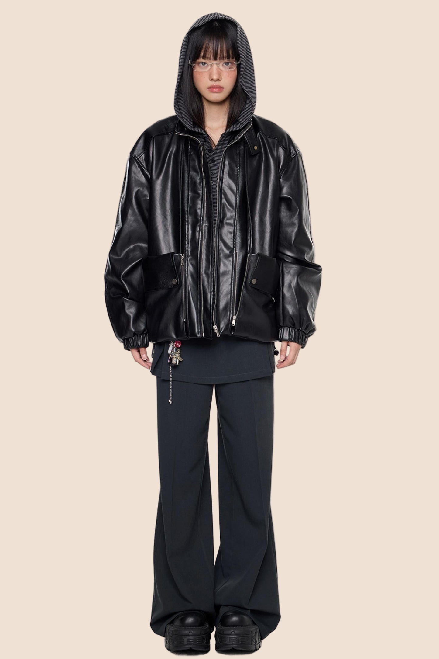 Autumn Vintage PU Leather Jacket