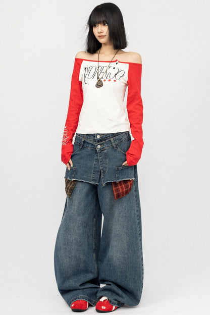 Color-block Long Sleeve Shirt