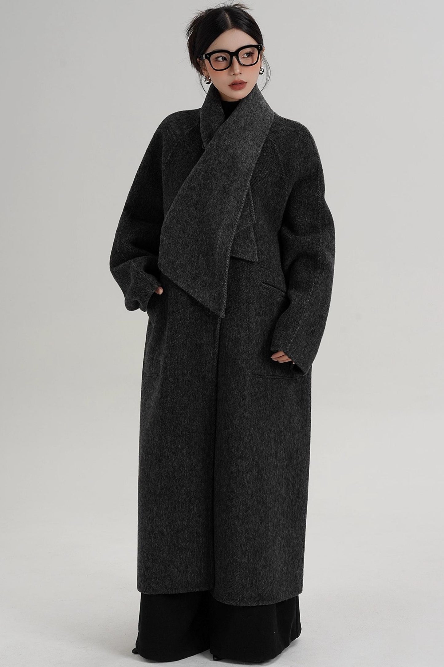 Reversible Woolen Wool Coat