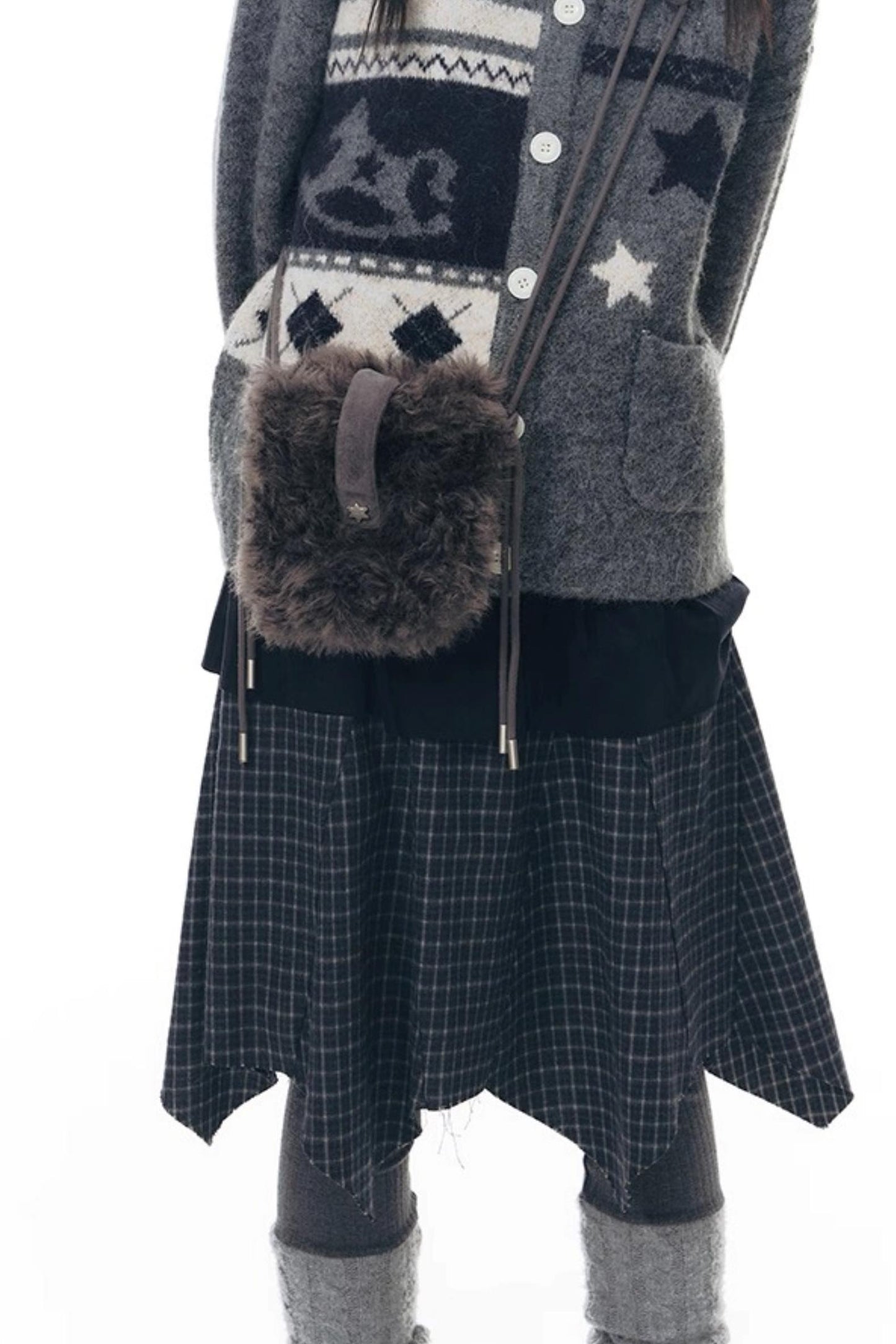 Handmade Furry Crossbody Bag