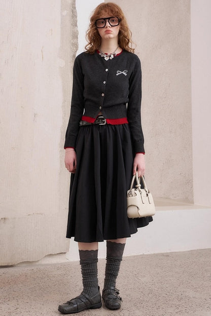 Three-Dimensional Pleated Skirt