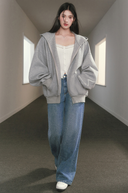 Patchwork Open-Front Cardigan