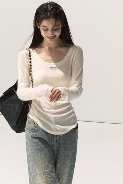 Skin Emotion Wool Knitted Top