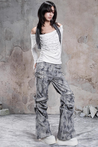 Diamond Collar Knit Top