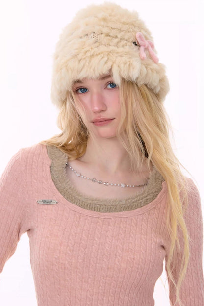 Retro Knit Chain Top